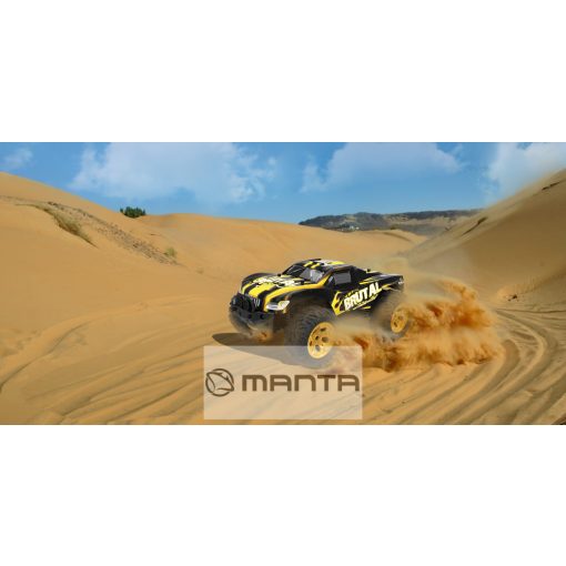 Manta 2212y sárga távirányítós autó, 20-25 km/h, 2,4 Ghz vezérlés