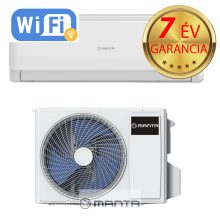 MANTA Split Type A++, inverteres, hűtő - fűtő split klíma 3.5 kw, csepptálca leolvasztás, WIFI, 7 év garanciával