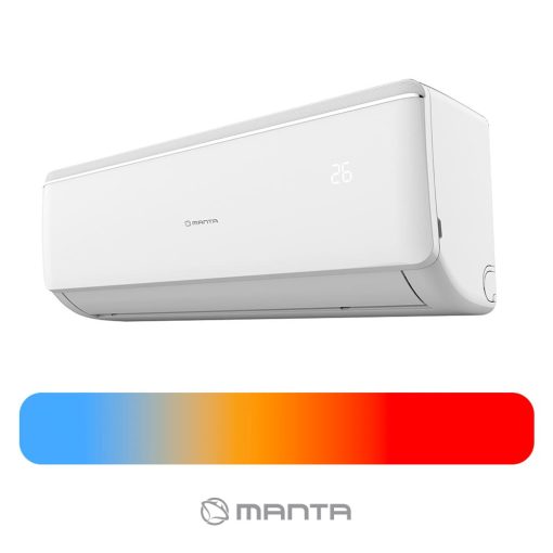 MANTA Split Type A++, inverteres, hűtő - fűtő split klíma 3.5 kw, csepptálca leolvasztás, WIFI, 7 év garanciával