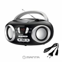 Manta Chilli Black Boombox bluetooth FM rádió 