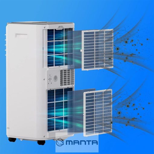 AIWA PAC09Y1 2,5 KW mobil klíma, hűtés, fűtés, párátlanító, WiFI