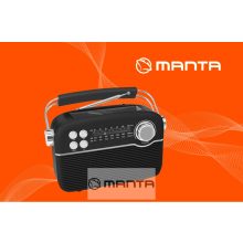 Manta RDI916 napelemes rádió, TWS, bluetooth, akkumulátor, usb, kártya bemenet