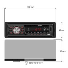 Manta RS4507 autórádió Bluetooth