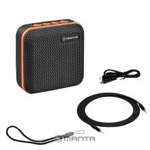 Manta SPK01GO bluetooth hangfal, TWS, FM rádió