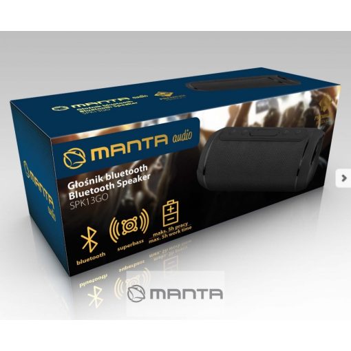Manta SPK13GO bluetooth hangfal fekete