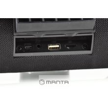 Manta SPK15GO-BK Bluetooth 20W stereo hordozható hangfal IPX4 védelemmel