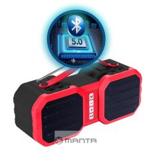 Manta SPK16GO Bluetooth 15W stereo hordozható hangfal IPX5 védelemmel, FM rádió, TWS