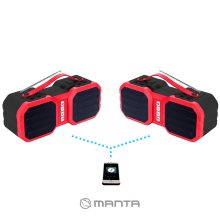Manta SPK16GO Bluetooth 15W stereo hordozható hangfal IPX5 védelemmel, FM rádió, TWS