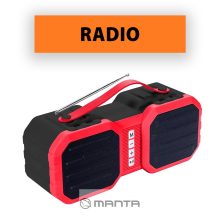 Manta SPK16GO Bluetooth 15W stereo hordozható hangfal IPX5 védelemmel, FM rádió, TWS