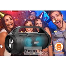 Manta SPK215 Bluetooth hangfal,  LED disco fény, rádió, TWS