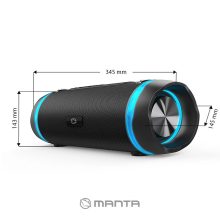Manta SPK240 60W Bluetooth akkumulátoros hangfal IPX5 vízálló
