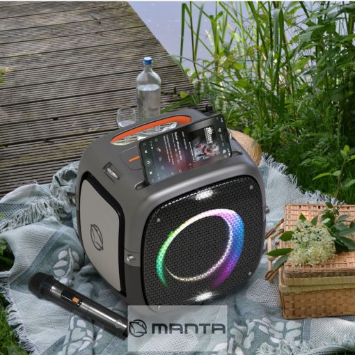 Manta ARES Mini 100W Power Audio Bluetooth hangszóró mikrofonnal