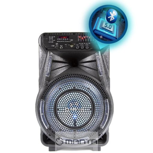 Power Audio Manta SPK5033 Karaoke hangszóró mikrofonnal 80W