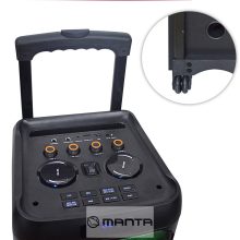 Manta SPK5220 70W hangrendszer, Bluetooth, Disco fény, Karaoke, TWS, felvevó egység, láng háttérvilágítás 