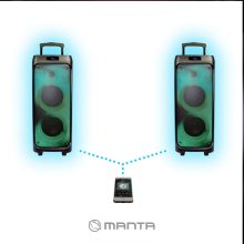 Manta SPK5220 70W hangrendszer, Bluetooth, Disco fény, Karaoke, TWS, felvevó egység, láng háttérvilágítás 