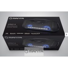 Manta SPK614 bluetooth hangfal fekete - Premium