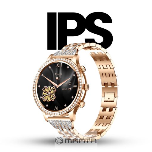 Manta Diamond Lusso női okosóra, ezüst, YES karkötővel